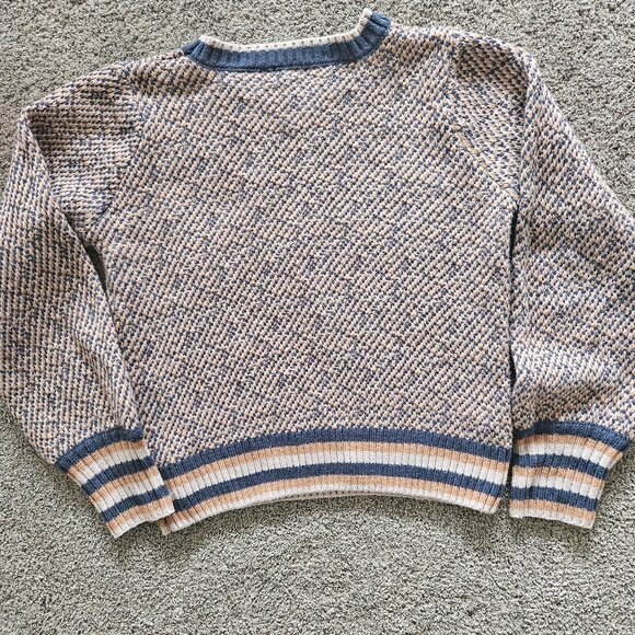 Hem & Thread Sweater size Small Blue Yellow - Picture 4 of 5